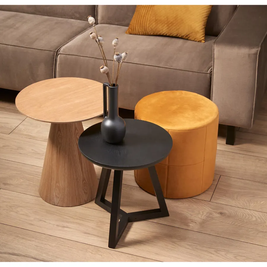 Kwantum Salontafels|Bijzettafels*Bijzettafel Cone 45cm Naturel