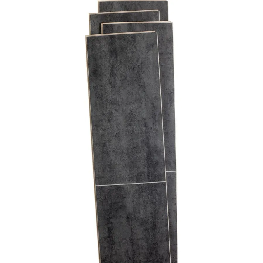 Kwantum Tegellook Laminaat|Extra Breed Laminaat*Laminaat Brewton Antraciet XL Plank Je berekent hoeveel meters je nodig hebt door lengte en breedte in te vullen