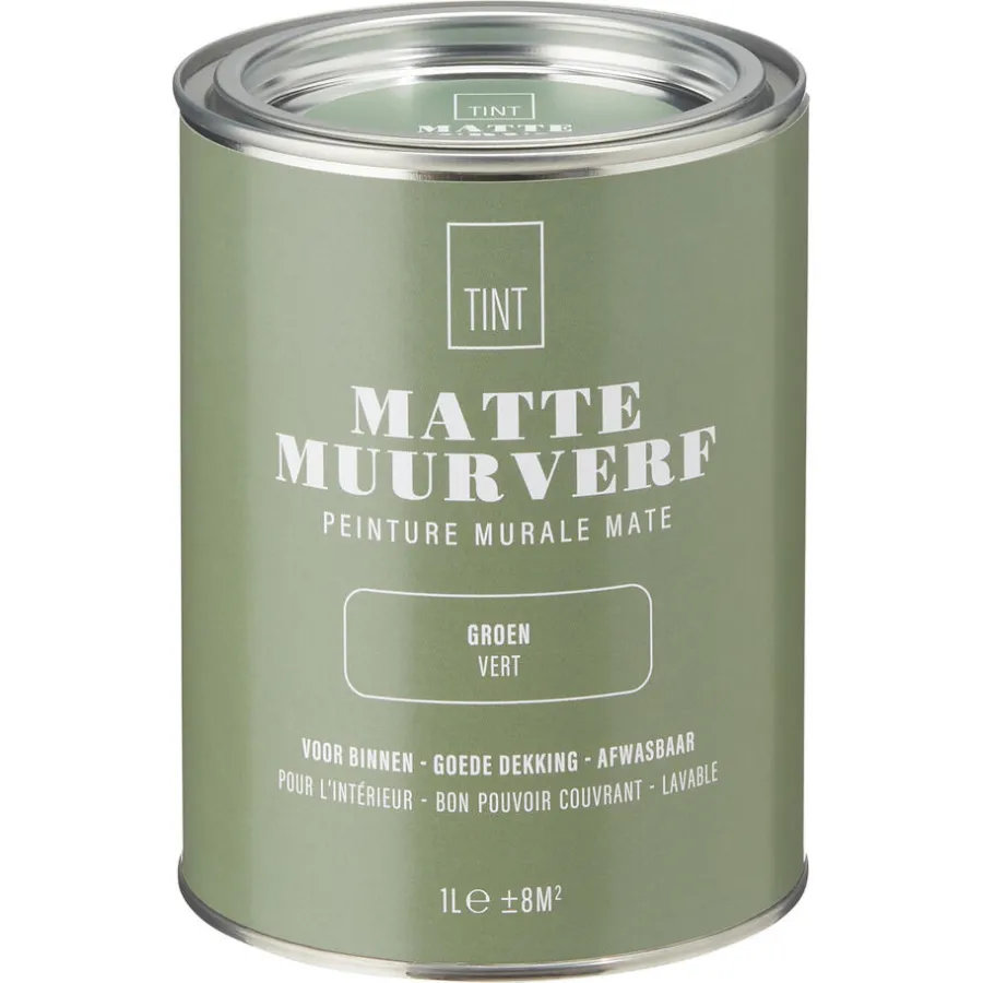 Kwantum Muurverf*Muurverf Mat Groen 1 L 1L