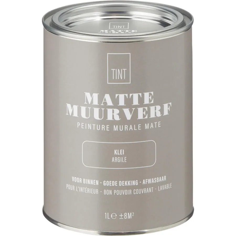 Kwantum Muurverf*Muurverf Mat Klei 1 L 1L