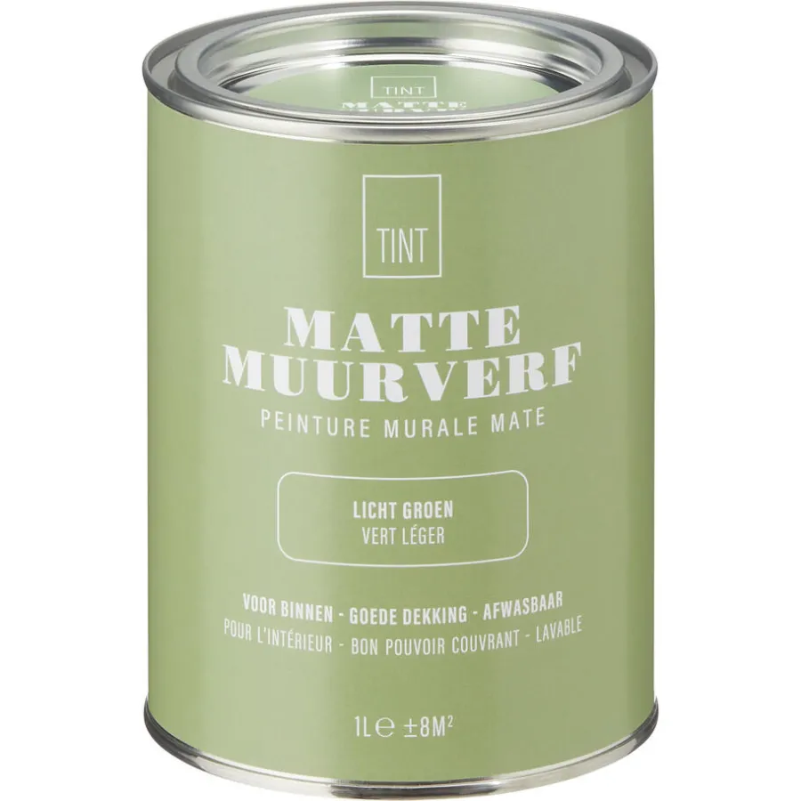 Kwantum Muurverf*Muurverf Mat Licht Groen 1 L 1L