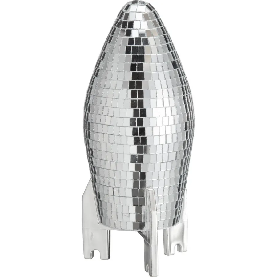 Kwantum Kerstdecoratie|Decoratie Beelden*Object Raket Disco Zilver
