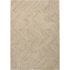 Kwantum Vloerkleden|Vloerkleden Woonkamer*Vloerkleed Zigzag Zand 190x280 Cm 190X280CM