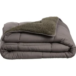 Kwantum Dekbedden|Beddengoed*Winterdekbed Teddy Antraciet 200x140 Cm 200X140CM